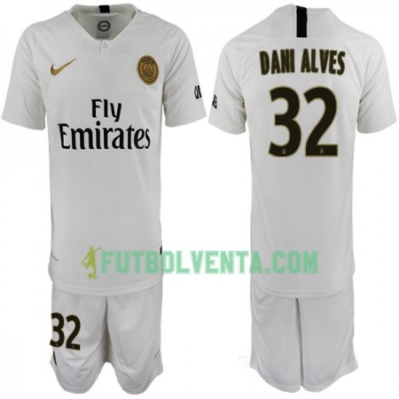 Camiseta de fútbol Paris Saint Germain Dani Alves 32 Niño 2ª equipación 2018/2019 Camiseta de fútbol Paris Saint Germain Dani Alves 32 Niño 2ª equipación 2018/2019